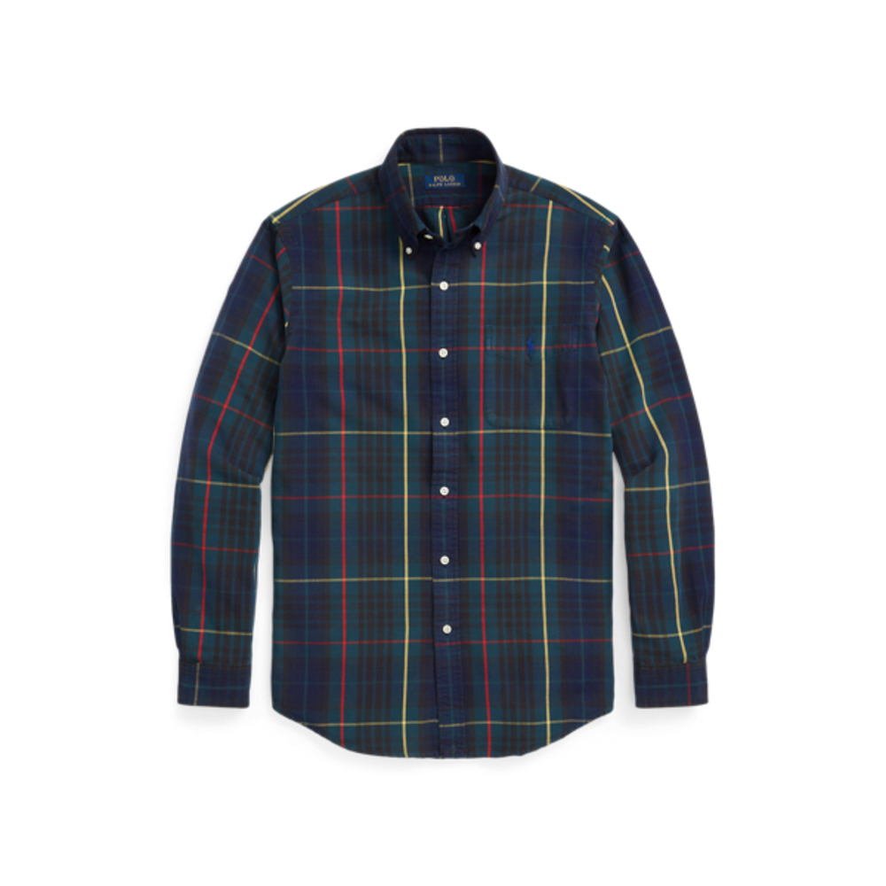 Polo Ralph Lauren Classic Fit Plaid Oxford Shirt Size XL Preppy